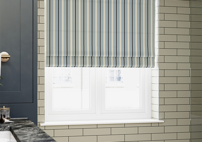 The British Stripe Co. Charles, Polzeath No.1 - Twist&Fit Roman Blind - Image 5